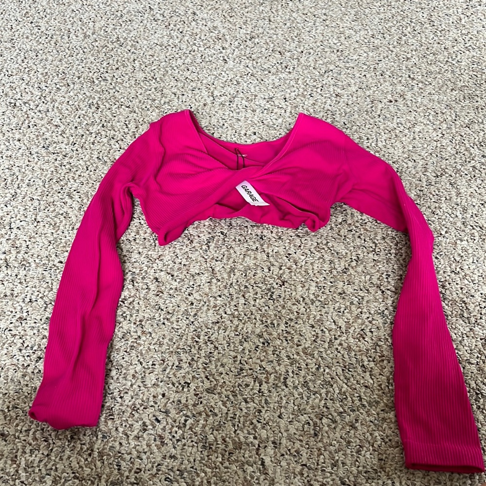 Fuchsia crop top